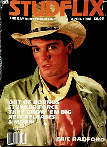 Studflix Gay Magazine Cover Guy Eric Radford April 1988