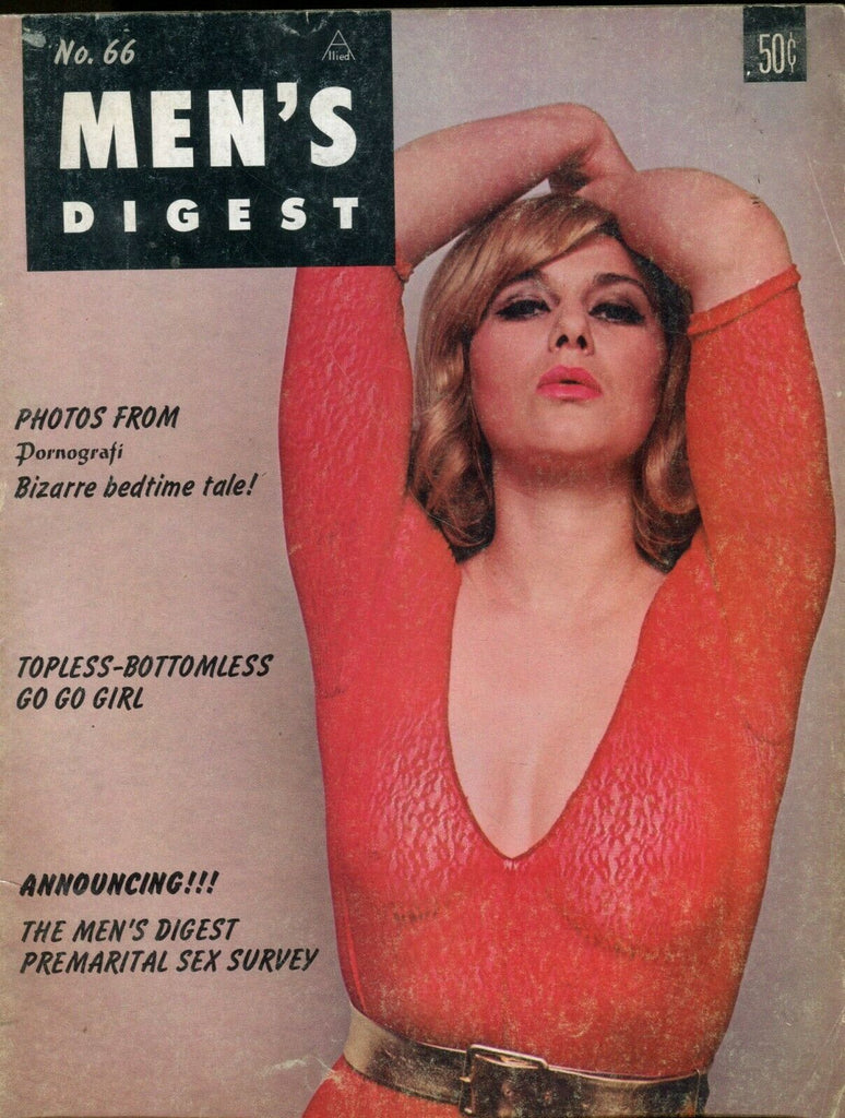 Men's Digest Magazine Topless-Bottomless Go Go Girl #66 1966 070519lm-ep2
