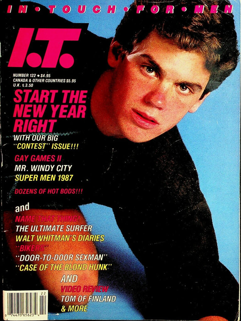 In Touch Gay Magazine Cover Guy Glenn Daniels #122 January 1987 120620lm-ep2