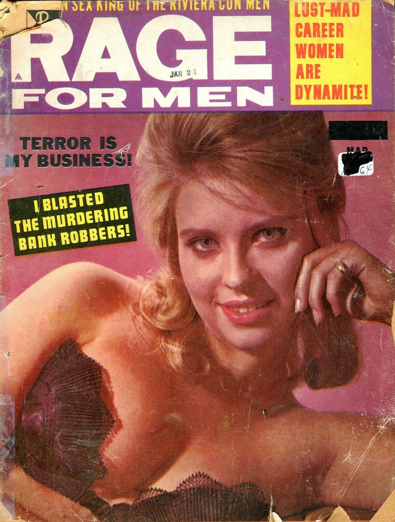 Rage For Men Magazine Terror Is My Business March 1964 071619lm-ep