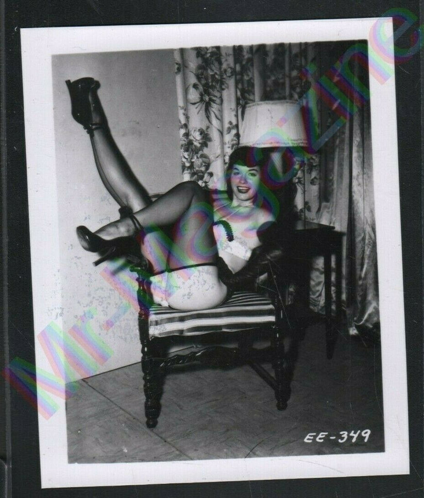 Irving Klaw B&W Risque Bettie Page Pinup 4"x5" Sexy Cheesecake AT64