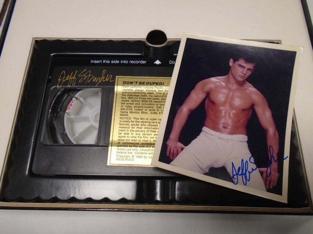 Jeff Stryker Autographed Photo and VHS Tape Cassette 198/1000 with COA 111819AMT