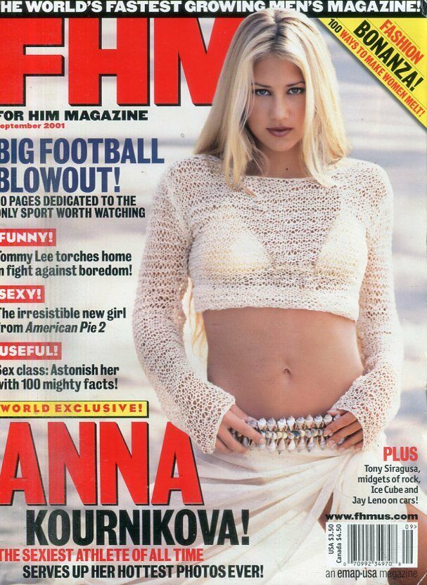 FHM Magazine Anna Kournikova/Big Football Blowout September 2001 032919lm-ep2