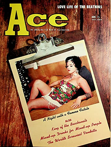 Ace Men's Magazine A Night With A Femme Fatale Leila Jazy June 1960
