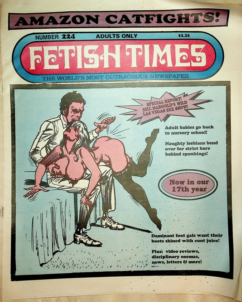 Fetish Times Newspaper Amazon Catfights #224 1992 022220lm-ep