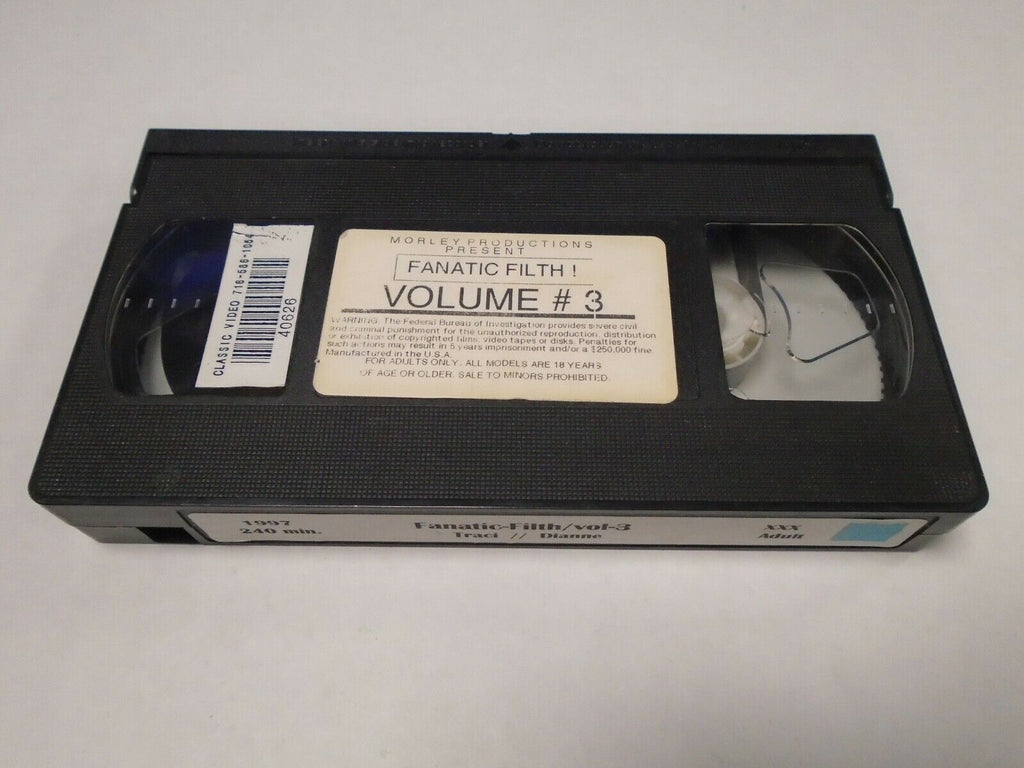 Fanatic Filth Vol 3 Traci Dianna 1997 240min Adult VHS 050819AMP