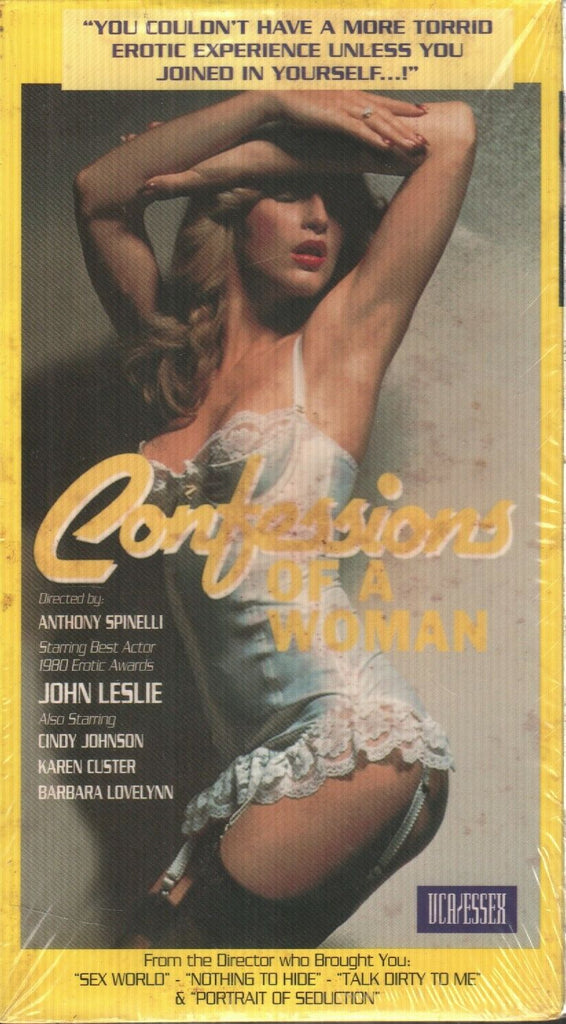 Confessions of a Woman ANthony Spinelli Cindy Johnson Adult VHS 112019AMP6