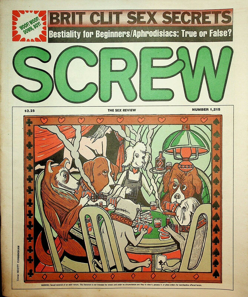 Screw Newspaper Brit Clit Sex Secrets #1215 June 15, 1992 022220lm-ep