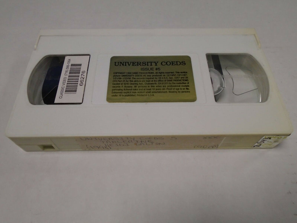 University Coeds Issue #5 Tangerine Heidi Dalton 1998 Adult VHS 030519AMP2