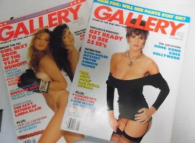 Lot Of 2 Busty Gallery Magazines Marilyn 55EE 1990's 022218lm-ep