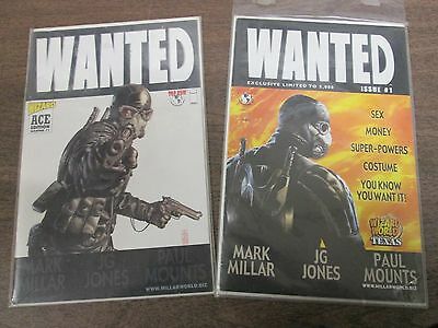 Top Cow Comics, Wanted Comic Book Lot of 2 Issues, Both Exclusive 032814ame