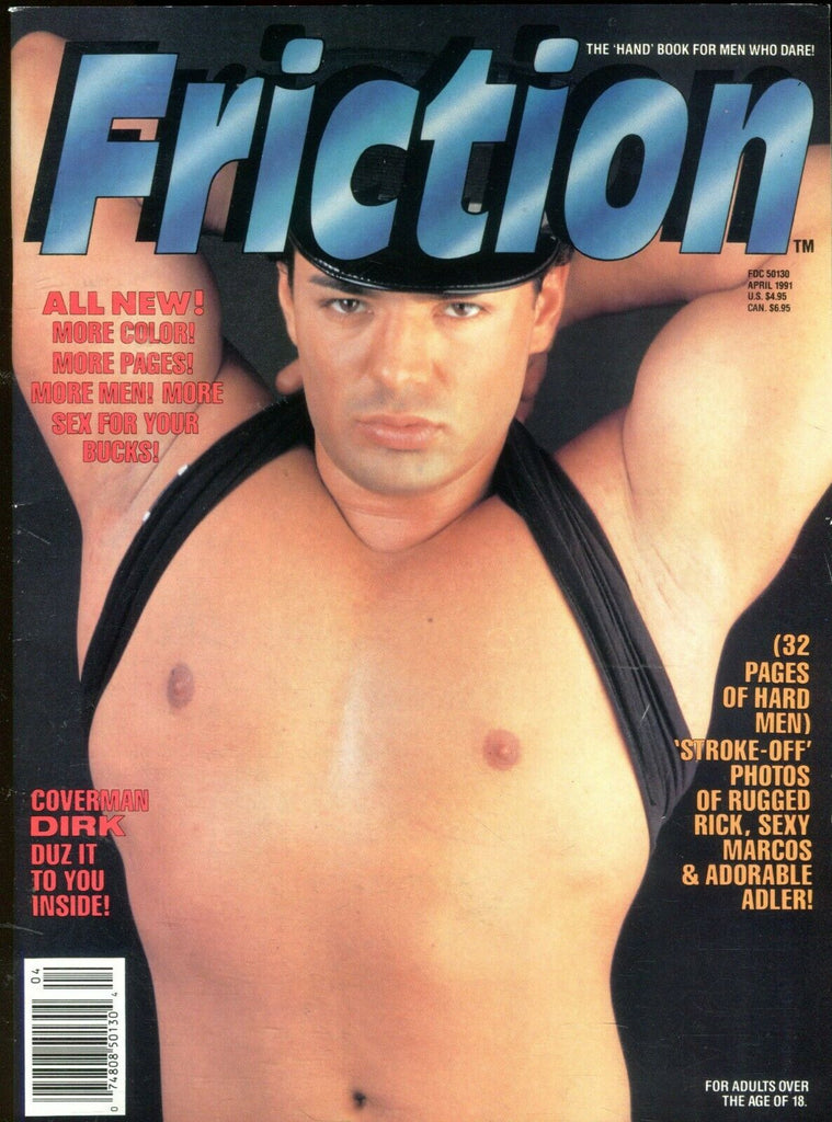 Friction Gay Magazine Coverman Dirk April 1991 090719lm-ep
