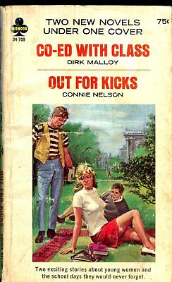 Midwood Double Novel Co-Ed With Class/ Out For Kicks 1966 032118lm-ep