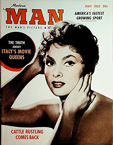 Modern Man Magazine Italy's Movie Queens / Marilyn Monroe & Gina Lollobrigida May 1955