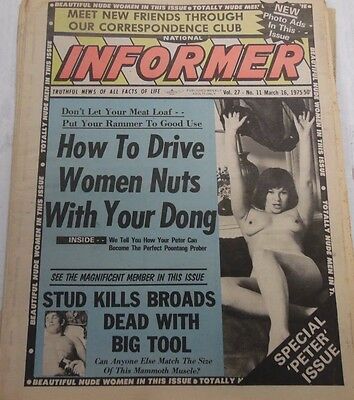 Informer Adult Newspaper Drive Women Nuts w/Dong March 16, 1975 011213lm-epa