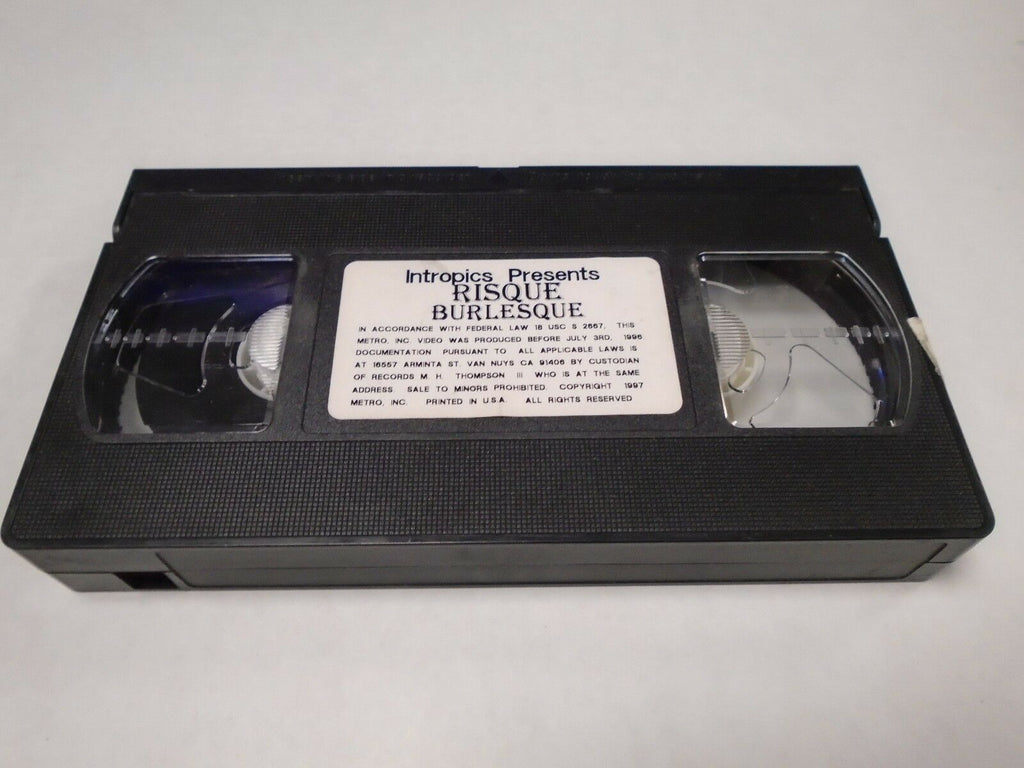 Risque Burlesque Alicia Rio Alan Bosshart 1994 Adult VHS 010819AMP2