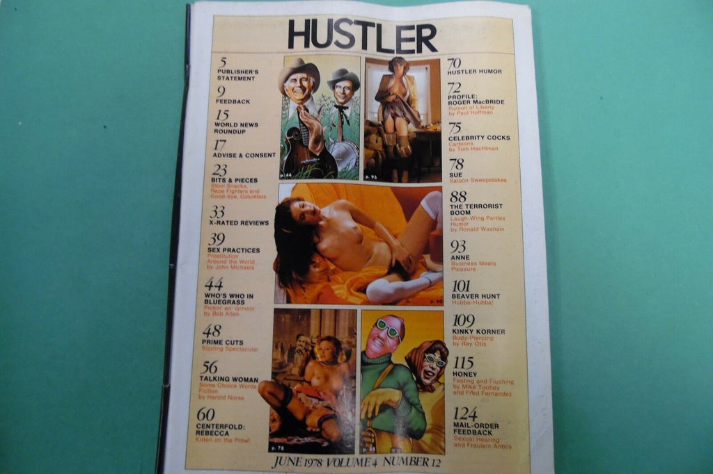 Hustler Magazine Centerfold Rebecca June 1978 Readers Copy 123016lm-ep