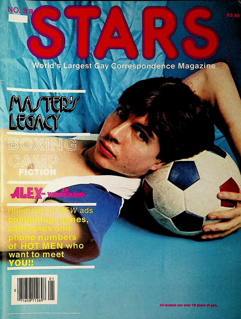 Stars Gay Magazine Cover Guy Nick Jarrett #33 1985 110620lm-ep