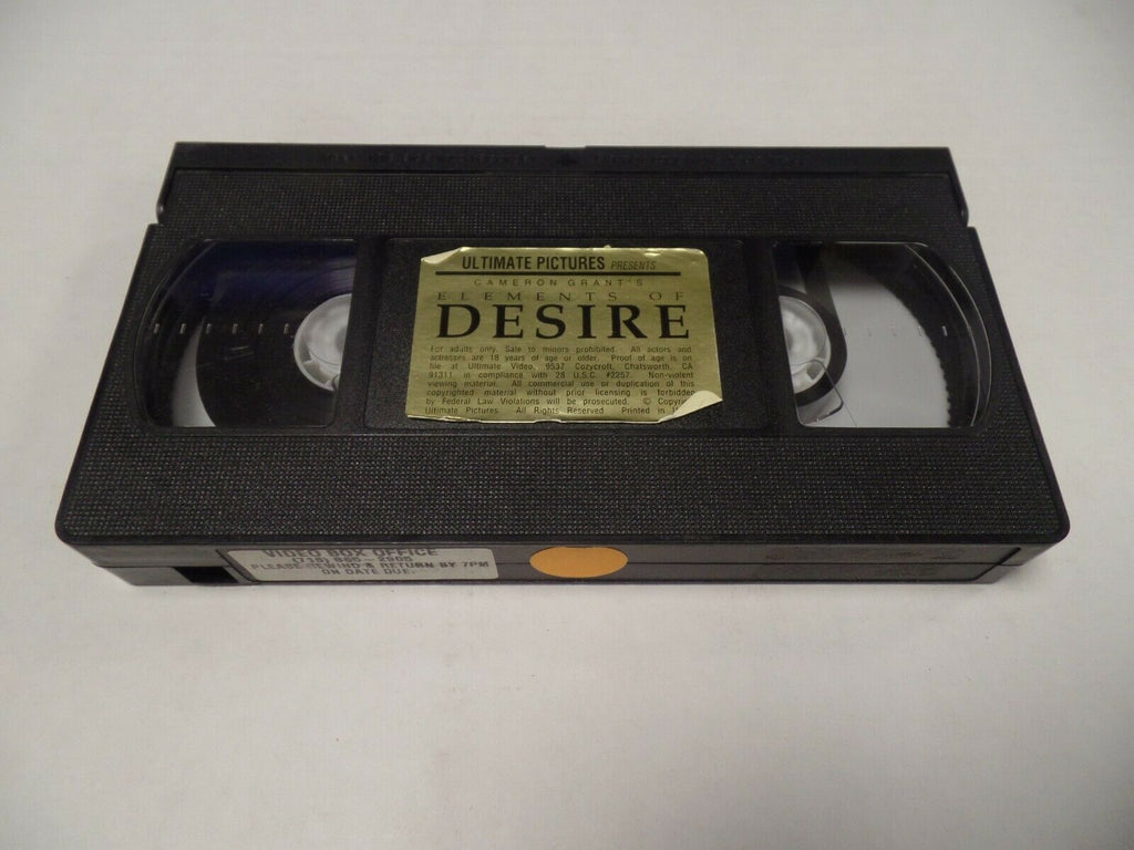 Elements of Desire Cameron Grant Ultimate Pictures Adult VHS 052219AMP2