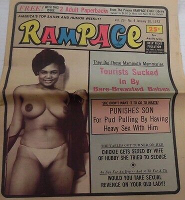 Rampage Adult Newspaper Bare-Breasted Babes January 28, 1973 102212lm-epa