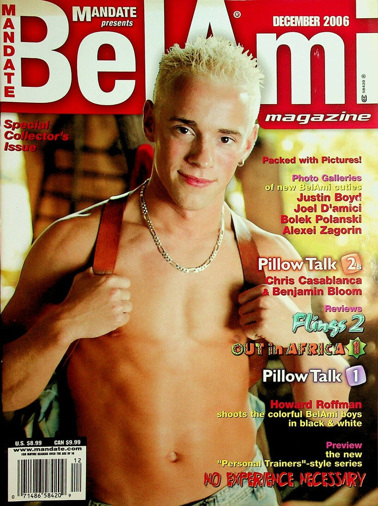 Bel Ami Gay Magazine Cover Guy Justin Boyd December 2006 121520lm-ep