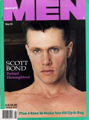 Advocate MEN Gay Magazine  Scott Bond, Trained Thoroughbred  May 1992   030726lmp