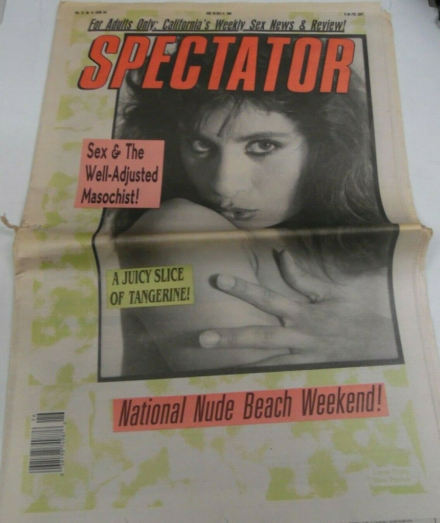 Spectator Newspaper Cover Girl Tangerine June 30-July 6, 1989 042919lm-ep2