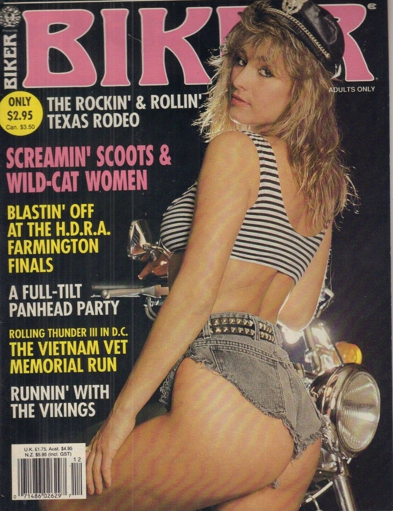 Biker Adult Motorcycle Magazine Full-Tilt Panhead Party December 1990 051618REP