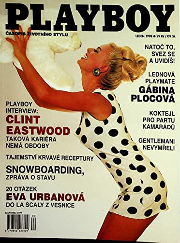 Playboy Czech International Magazine Playmate Gabina Plocova/Clint Eastwood Interview 1998