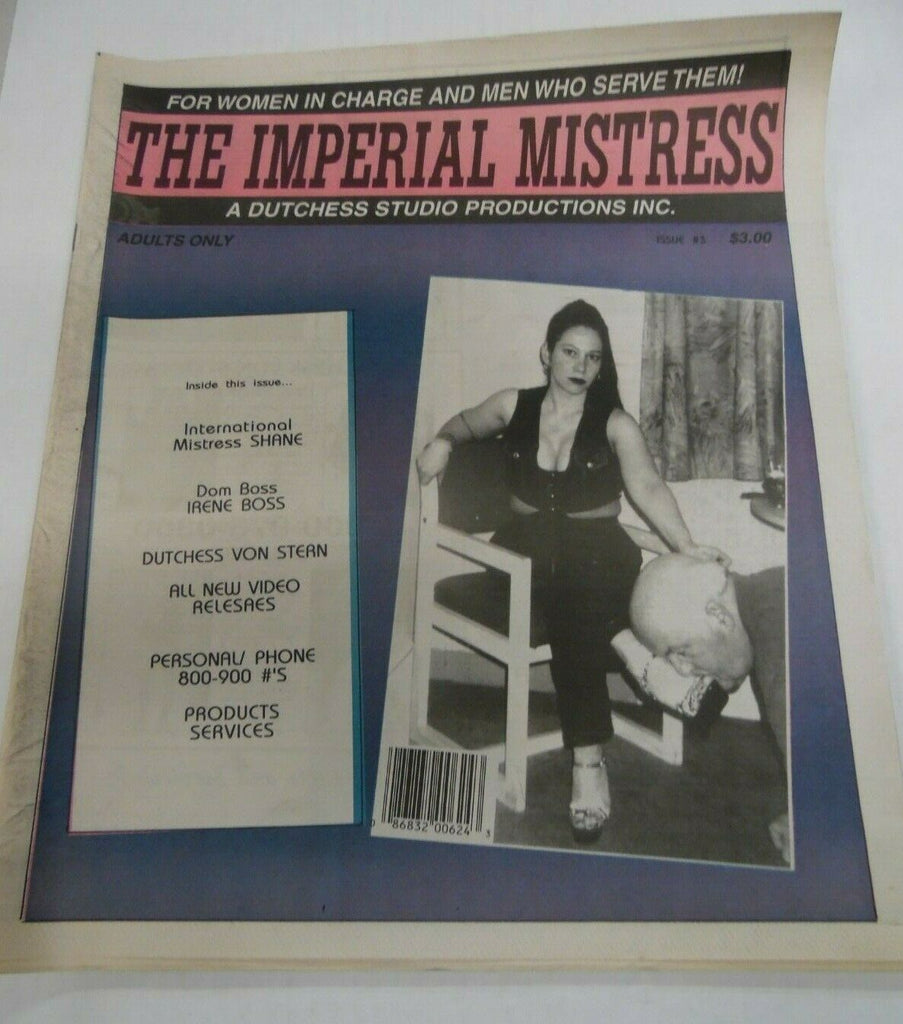 The Imperial Mistress Newspaper International Mistress Shane #3 1997 121619lm-ep