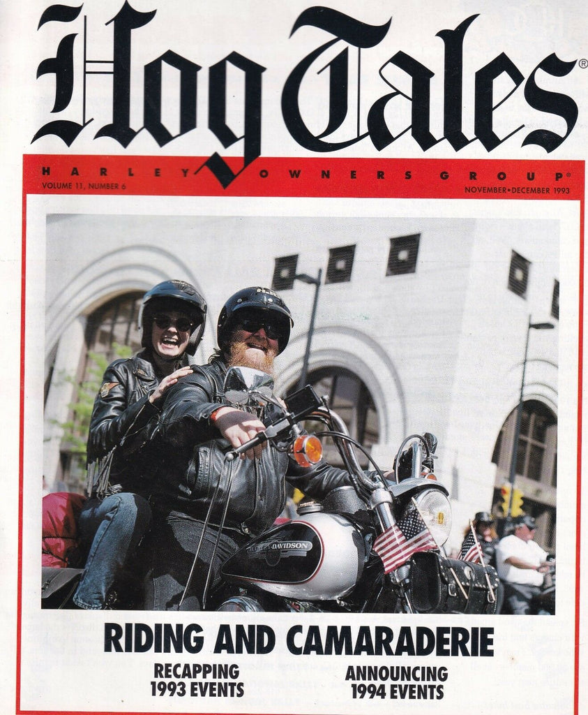Hog Tales Magazine Recapping 1993 Events November/December 1993 012919REP