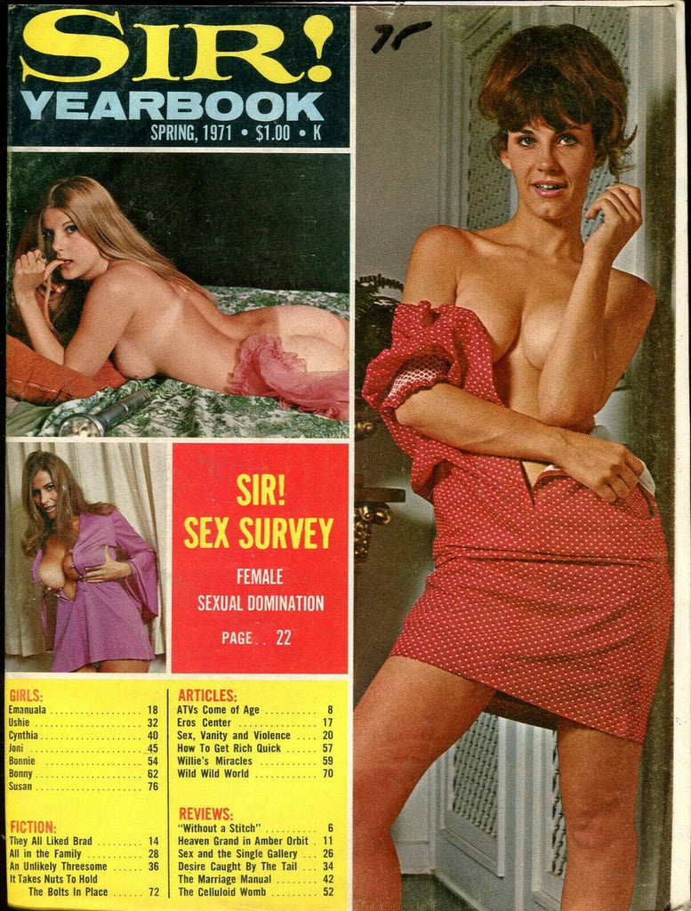 Sir! Yearbook Uschi Digart Spring 1971 070919lm-ep2 - Used