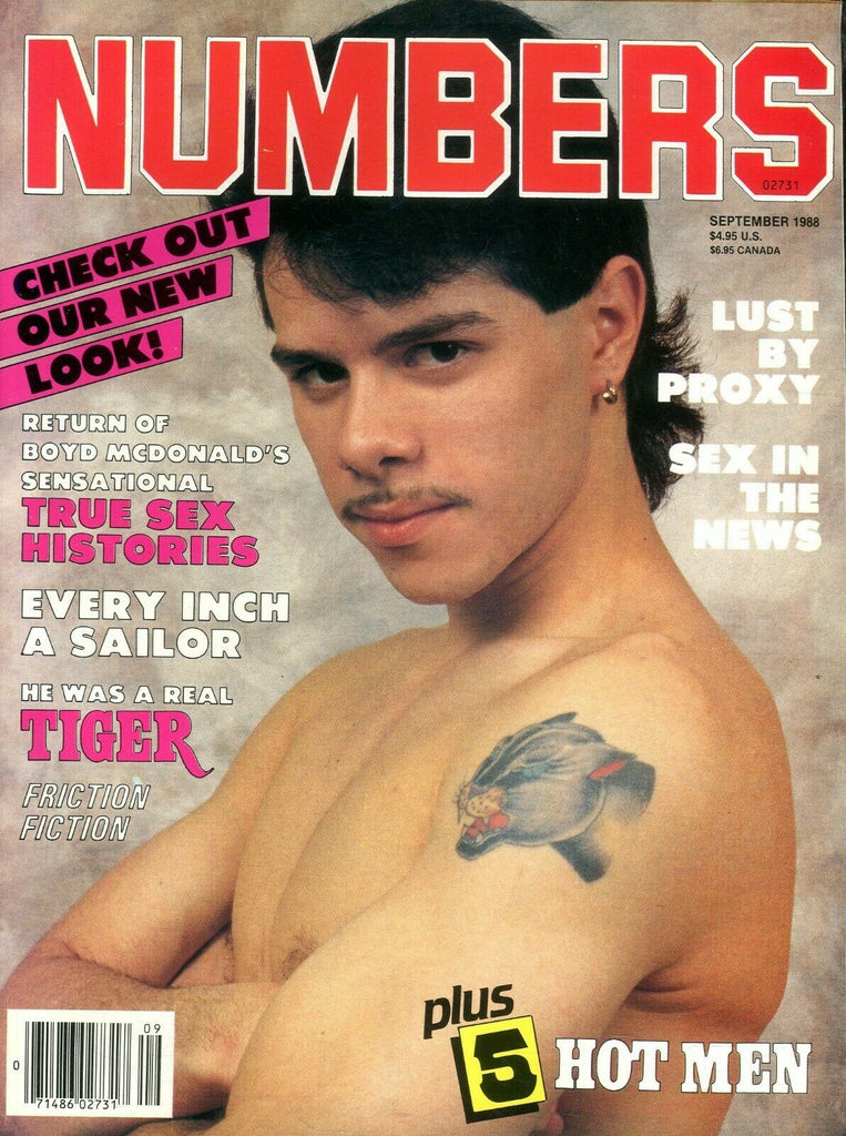 Numbers Gay Magazine Cover Guy Manny Montana September 1988 101619lm-ep