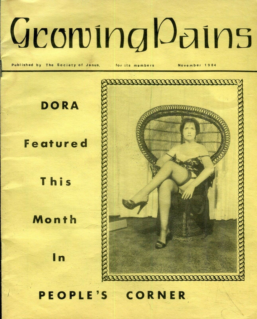 Growing Pains Fetish Newsletter November 1984 Society Of Janus 011019lm-ep