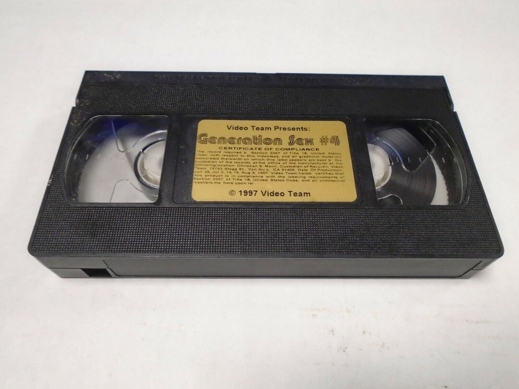 Generation Sex #4 1997 Video Team Adult VHS 041519AMP