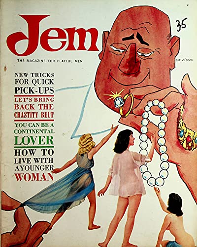 Jem Men's Magazine Centerfold Iris Bristol / Tricks For Quick Pick-Ups November 1960's