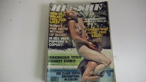He & She Busty Adult Magazine May 1978 Be Promiscuous Without the Guilt!