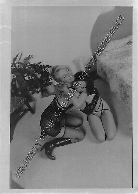 Adult Vintage B&W Photo 5x7 HOM Bondage Brunette Lesbian Bound & Dominated 5ie