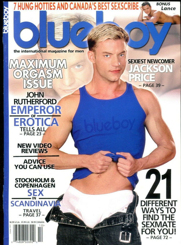 Blueboy Gay Magazine Jackson Price/Maximum Orgasm Issue 2001 091819lm-ep2