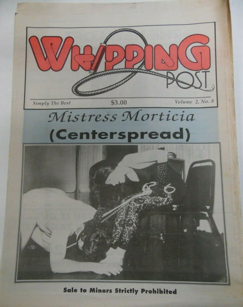Whipping Post Newspaper Mistress Morticia vol.2 #8 1990's 120719lm-ep