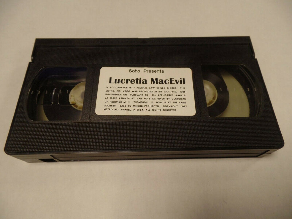 Lucretia MacEvil Soho 1996 Adult VHS 052719AMP3