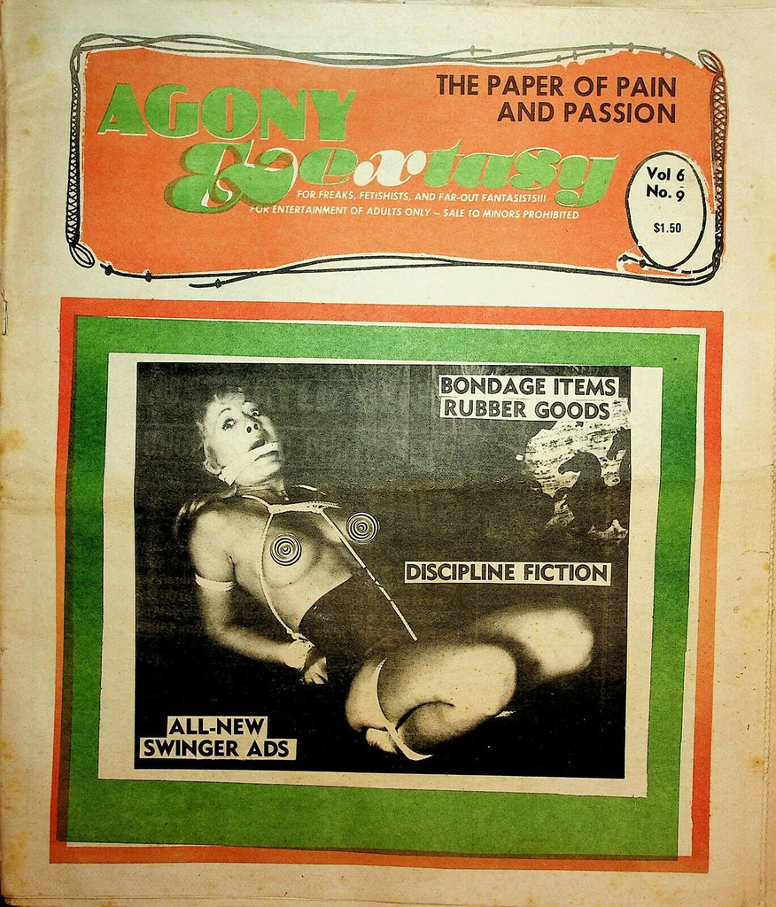 Agony & Extasy Newspaper Pain & Passion vol.6 #9 1981 022120lm-ep2
