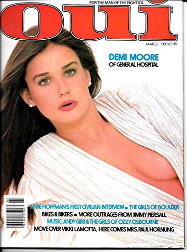 Oui Busty Adult Magazine March 1982 Demi Moore