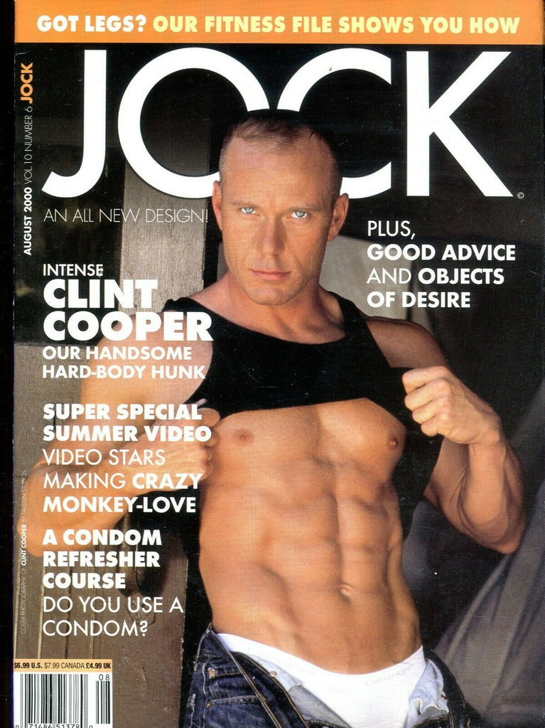 Jock Gay Magazine Hard Body Hunk Clint Cooper August 2000 101119lm-ep