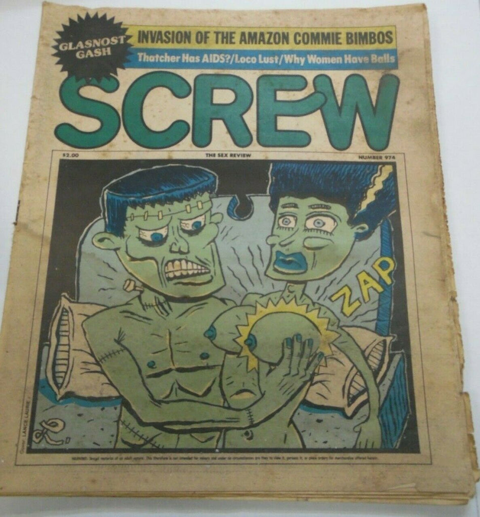Screw Newspaper Why Women Have Balls #974 November 1987 021820lm-ep