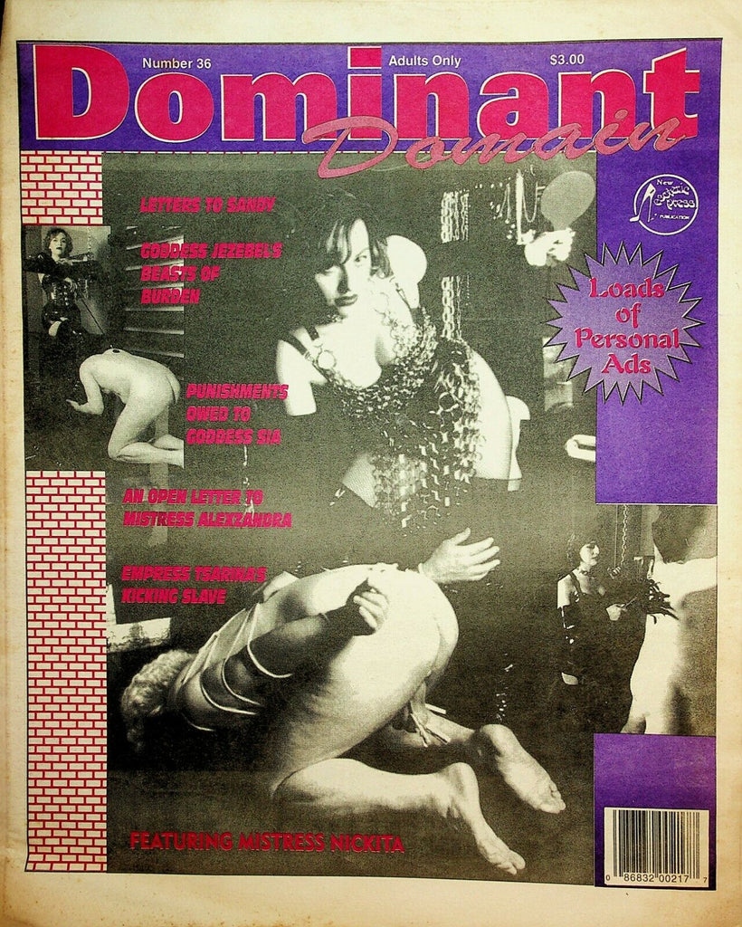 Dominant Domain Newspaper Mistress Nickita #36 1995 022920lm-ep