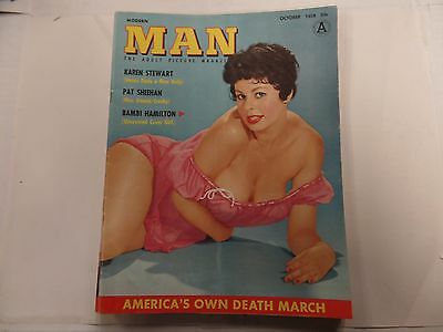 Modern Man Adult Magazine Bambi Hamilton October 1958 ex 021316lm-ep