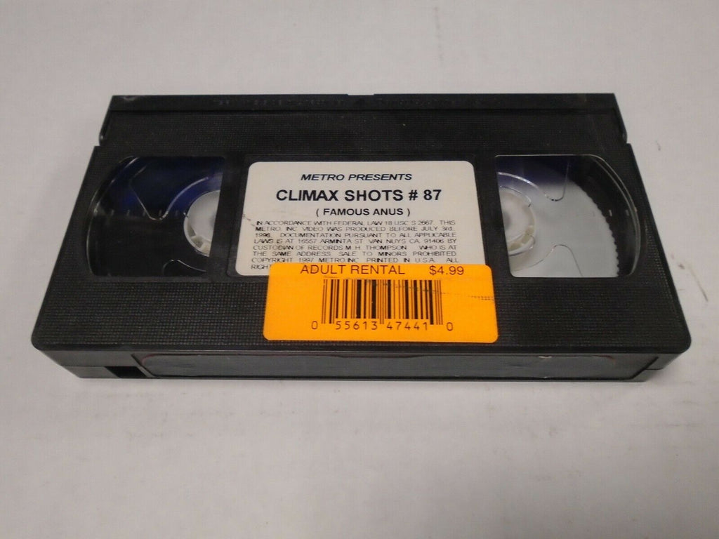 Climax Shots #87 Famous Anus Metro Adult VHS 031219AMP