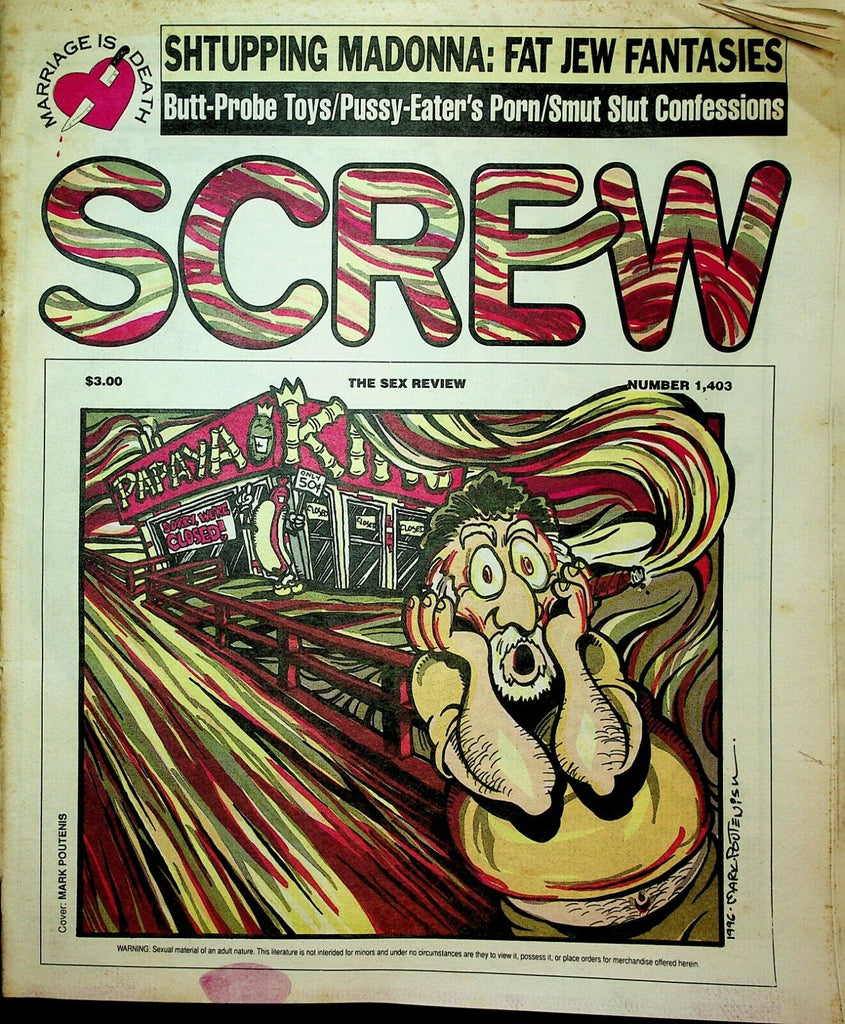 Screw Newspaper Shtupping Madonna #1403 January 22 1996 030220lm-ep