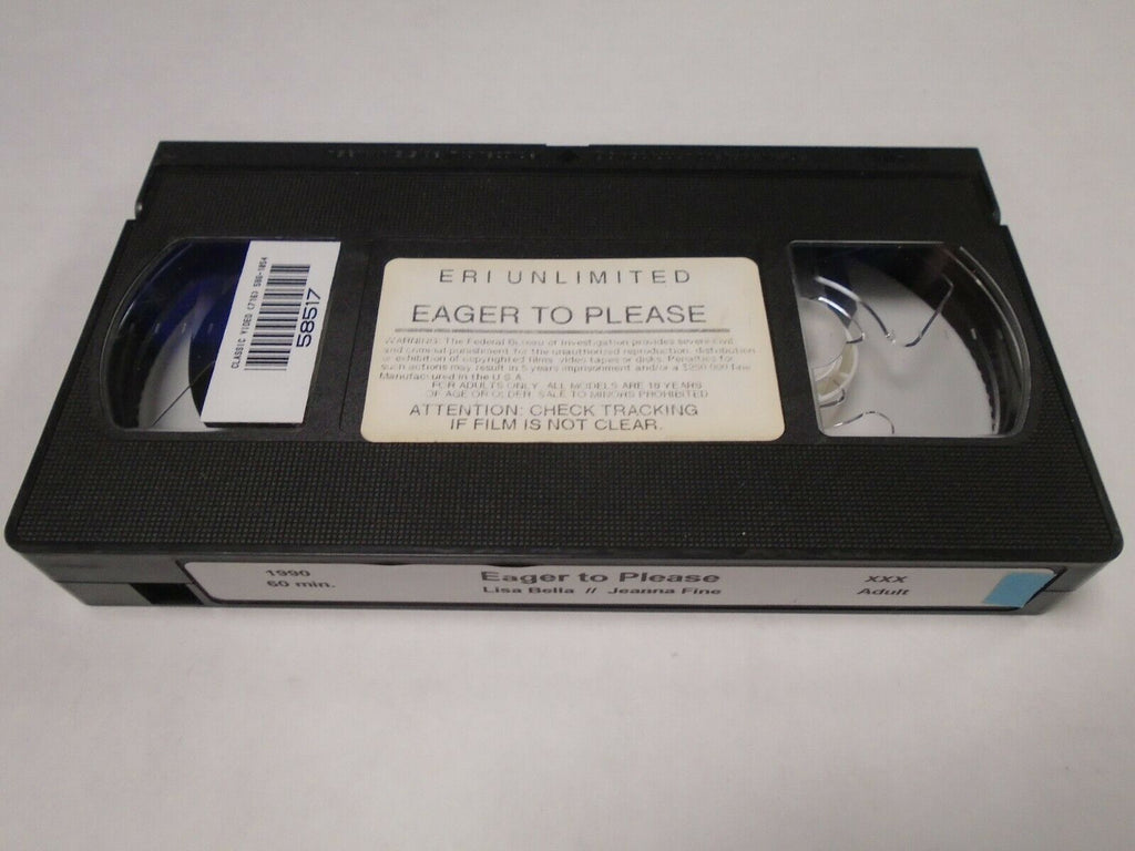 Eager to Please 1990 60mins Lisa Bella Jeanna Fine Adult VHS 020719AMP3